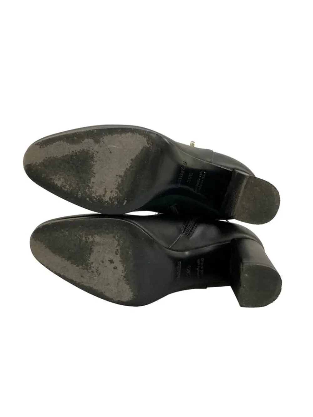 Hermes Short Boots 36.5 Saint Germain Black Silver Kelly Leather - Picture 7 of 14